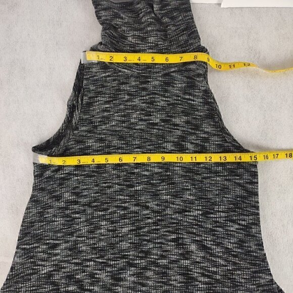 Alya Turtleneck Sleeveless Midi Black, Gray Dress Size XS - Picture 8 of 11